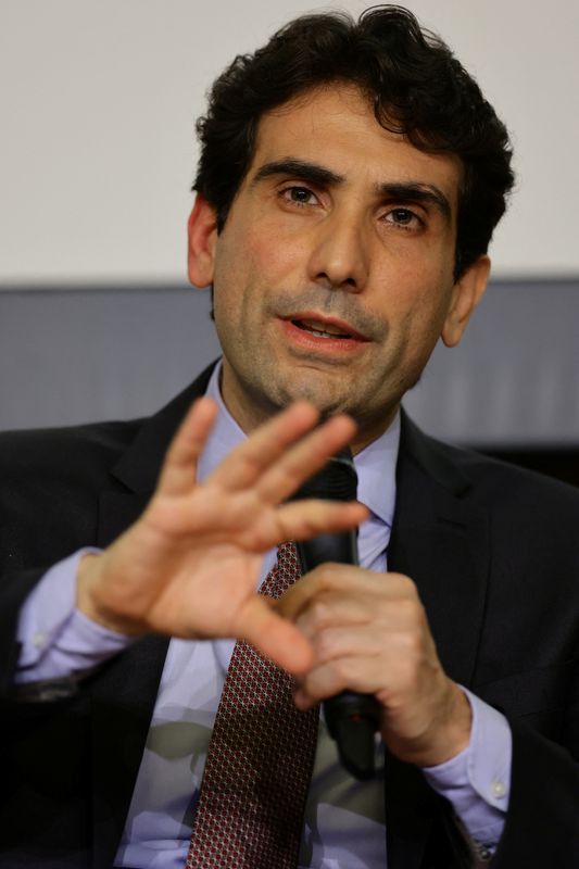 &copy; Reuters. Presidente do Banco Central, Gabriel Galípolo, em cerimônia na sede do banco, em Brasílian02/02/2025nREUTERS/Ueslei Marcelino