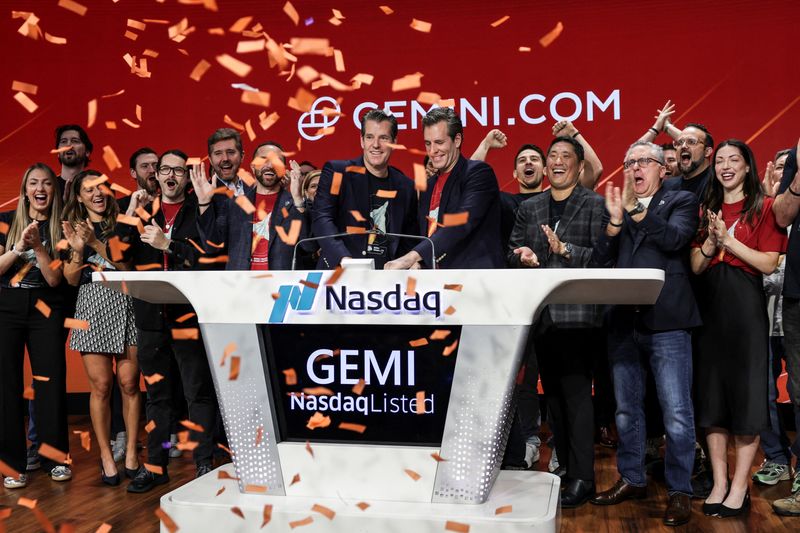 Winklevoss twins’ crypto exchange Gemini valued at $4.4 billion in strong Nasdaq debut