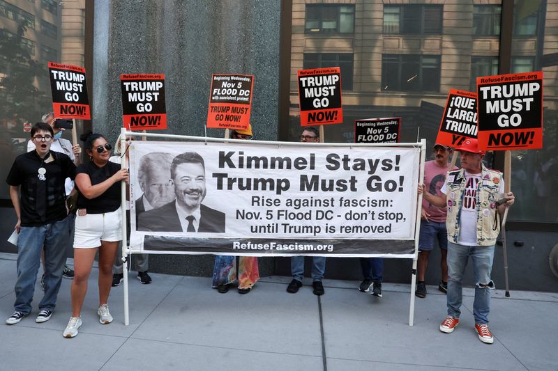 Explainer-Were Jimmy Kimmel’s free speech rights violated when ABC canceled his show?