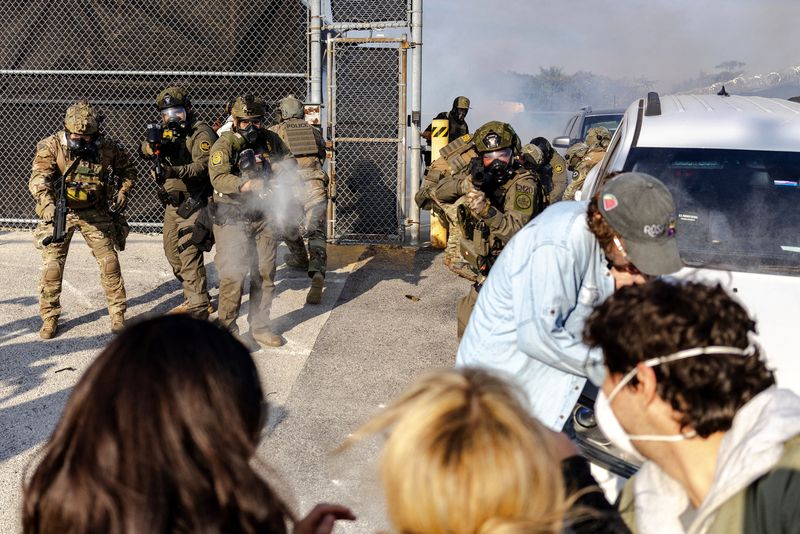 In anti-ICE protest, Illinois Democrats tear-gassed, pepper-sprayed by federal agents