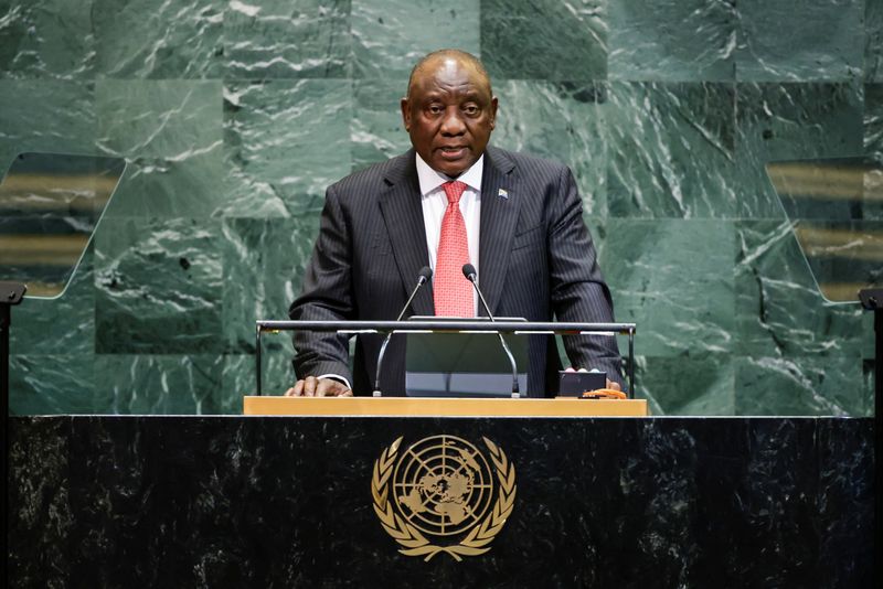 South Africa’s president says trade is being used as a ’weapon’