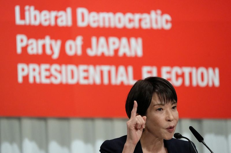Japan PM contender Takaichi refrains from blasting BOJ rate hikes