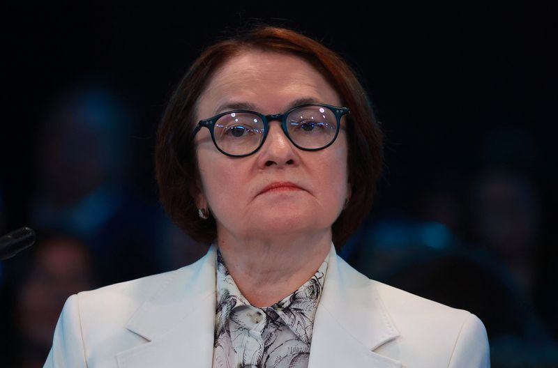 Russia’s Nabiullina says the central bank will cut rates with caution