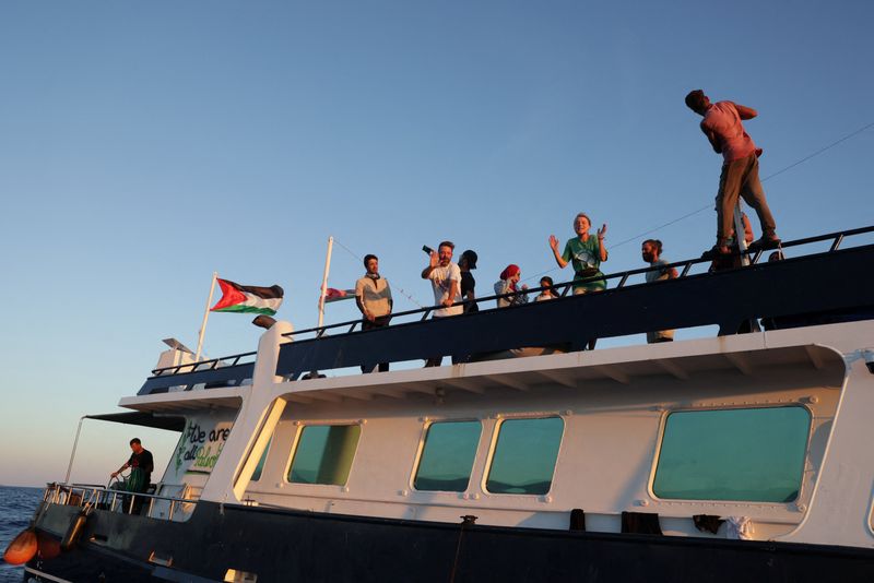 Gaza aid flotilla set to head east from Greece despite Israeli warnings