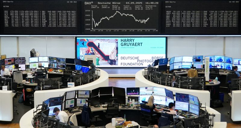 European shares inch lower as focus remains on looming US shutdown