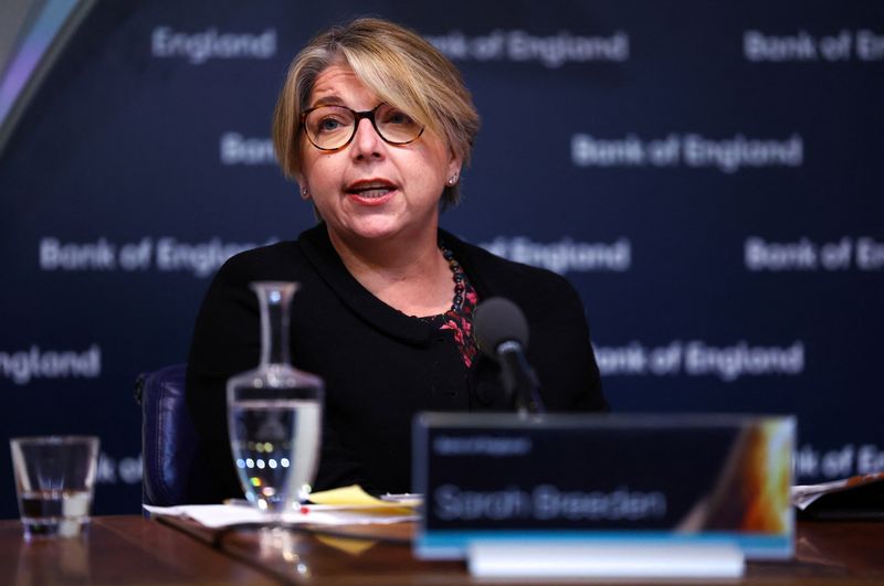 Keeping interest rates high for too long is risky, BoE’s Breeden says