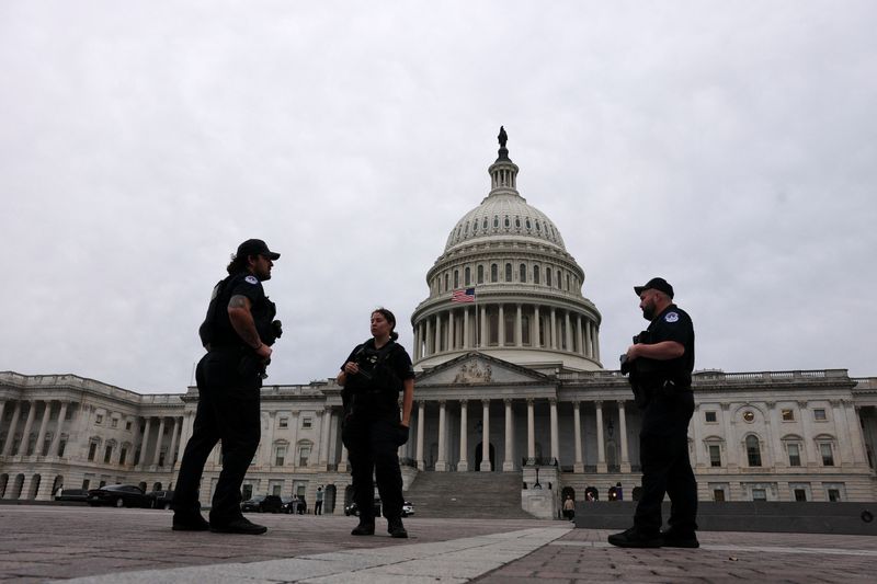 US government funding bill falling short of votes to pass in Senate, voting continues