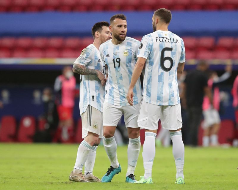 &copy; Reuters. Lionel Messi et l'Argentine ont dominé la Celeste  /Photo prise le 19 juin 2021/REUTERS/Henry Romero