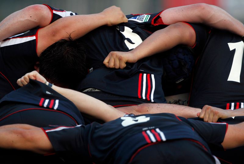 &copy; Reuters. Les Pumas ont souffert mais ont fini par gagner ce test match. /Photo prise le 24 avril 2010/REUTERS/Bobby Yip