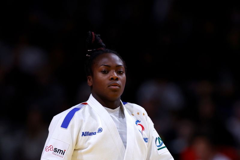 &copy; Reuters. Clarisse Agbegnenou succède à Teddy Riner, autre légende du judo en France. /Photo prise le 8 février 2020/REUTERS/Christian Hartmann