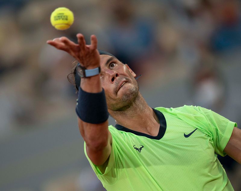 &copy; Reuters. Rafael Nadal a remporté son premier match disputé depuis sa demi-finale perdue à Roland-Garros./Photo prise le 11 juin 2021/REUTERS/USA TODAY USPW