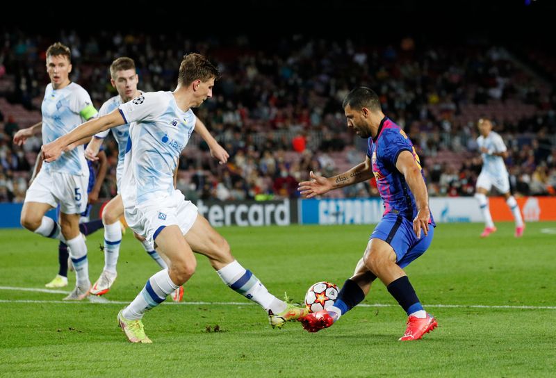 &copy; Reuters. Le Barça compte 3 points en 3 matchs. /Photo prise le 20 octobre 2021/REUTERS/Albert Gea