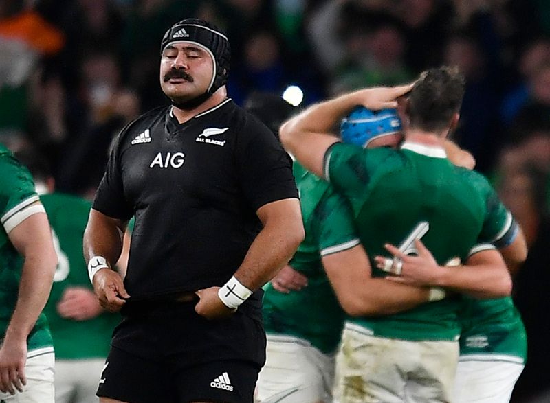 © Reuters. L'Irlande glane son 3e succès contre la Nouvelle-Zélande depuis 2016./Photo prise le 13 novembre 2021/REUTERS/Clodagh Kilcoyne