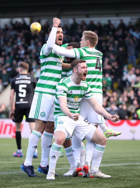 © Reuters. Le Celtic est en tête du championnat avec 79 points au compteur. /Photo prise le 6 mars 2022/REUTERS/Molly Darlington