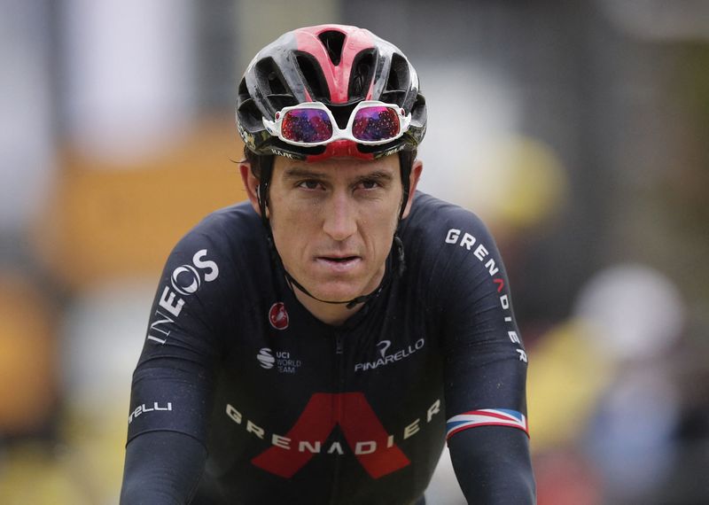 © Reuters. Le Britannique Geraint Thomas revient en forme avec une 4ème place sur le prologue du Tour de Romandie./Photo prise le 4 juillet 2021/REUTERS/Benoit Tessier