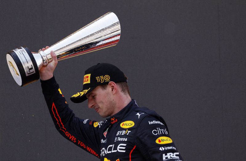 © Reuters. Verstappen a remporté son 4ème GP de la saison. /Photo prise le 22 mai 2022/REUTERS/Albert Gea