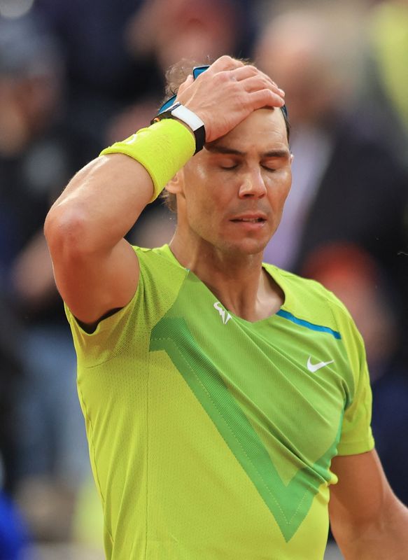 &copy; Reuters. Rafael Nadal et Novak Djokovic vont se retrouver pour la neuvième fois Porte d'Auteuil./Photo prise le 29 mai 2022/REUTERS/Pascal Rossignol