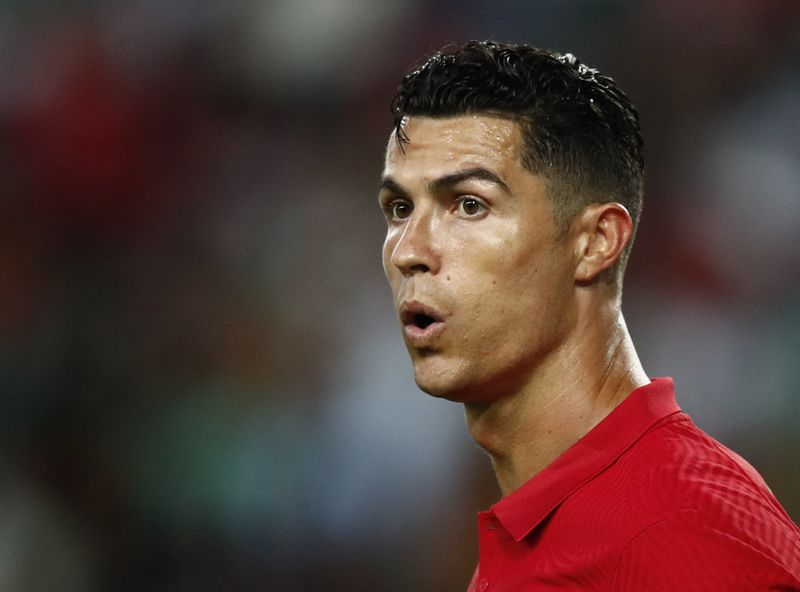 &copy; Reuters. Ronaldo a inscrit ses 116 et 117ème but avec le Portugal ce soir. /Photo prise le 5 juin 2022/REUTERS/Pedro Nunes