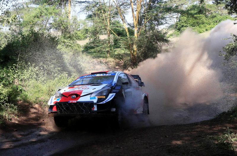 &copy; Reuters. Sébastien Ogier a remporté la première spéciale du Rallye du Kenya./Photo prise le 26 juin 2021/REUTERS/Thomas Mukoya
