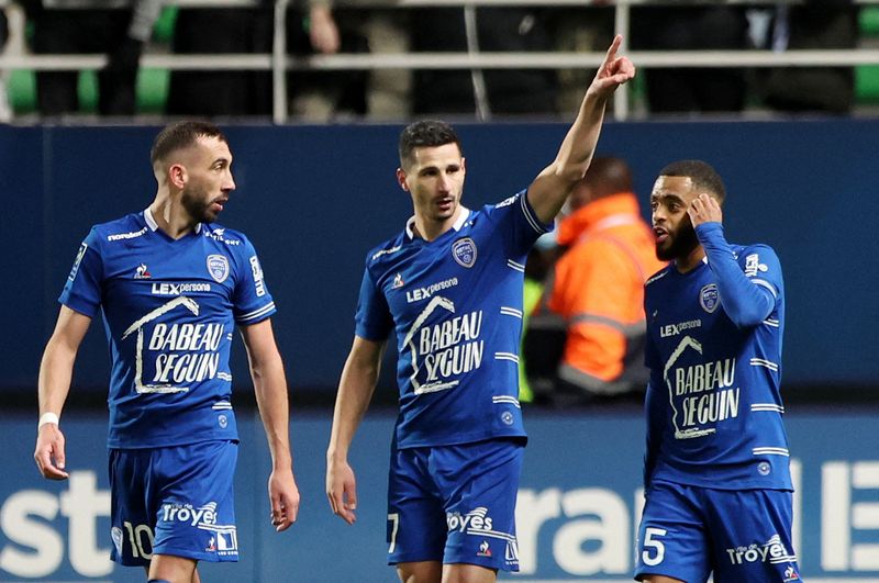 &copy; Reuters. Troisième défaite pour Troyes en quatre matches amicaux./Photo prise le 27 février 2022/REUTERS/Pascal Rossignol