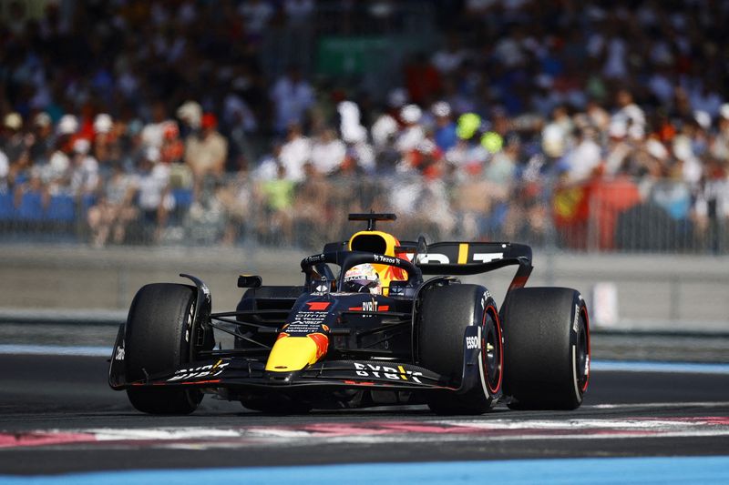 &copy; Reuters. Verstappen s'impose tranquillement en France après le troisième abandon de la saison de Charles Leclerc/Photo prise le 24 juillet 2022/REUTERS/Sarah Meyssonnier