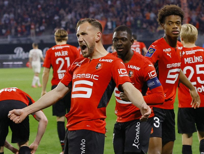 © Reuters. Rennes perd sa pépite en la personne de Mathys Tel, dont on ne connaît pas encore le futur club/Photo prise le 15 avril 2022/REUTERS/Stephane Mahe