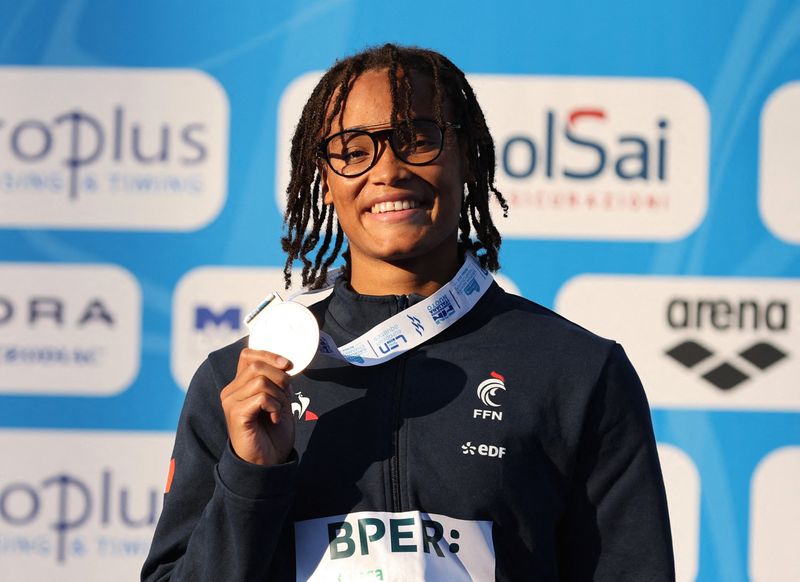 © Reuters. La Française de 21 ans avait déjà obtenu le bronze sur cette distance aux championnats du monde/Photo prise le 14 août 2022/REUTERS/ANTONIO BRONIC