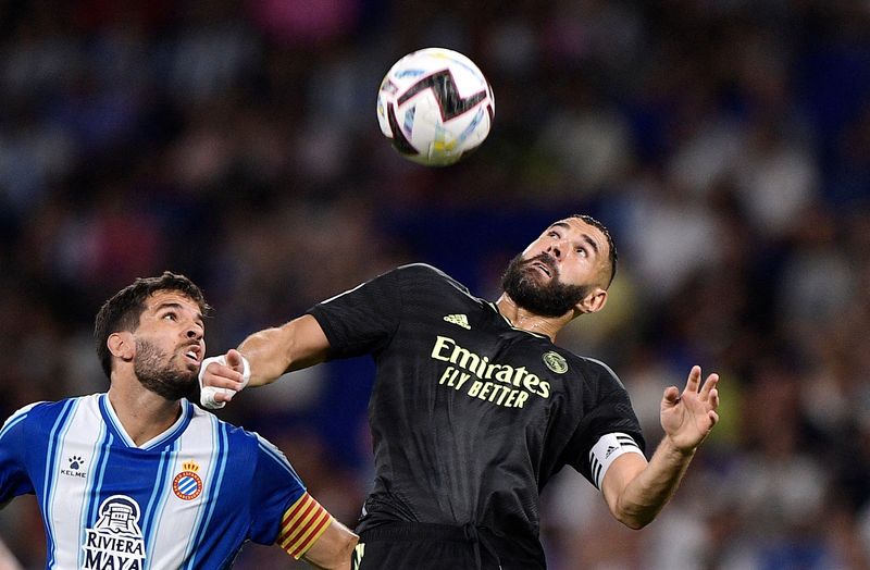 &copy; Reuters. Karim Benzema a inscrit le but de la victoire pour le Real Madrid./Photo prise le 28 août 2022/REUTERS/PABLO MORANO