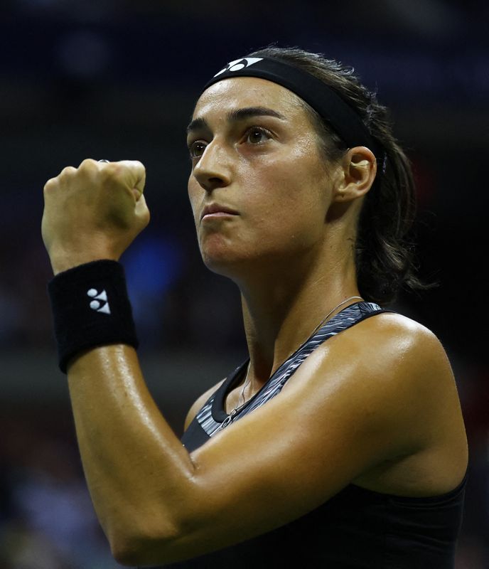 &copy; Reuters. Nouvelle performance de Caroline Garcia qui a battu Cori Gauff en quarts de finale de l'US Open./Photo prise le 7 septembre 2022/REUTERS/MIKE SEGAR