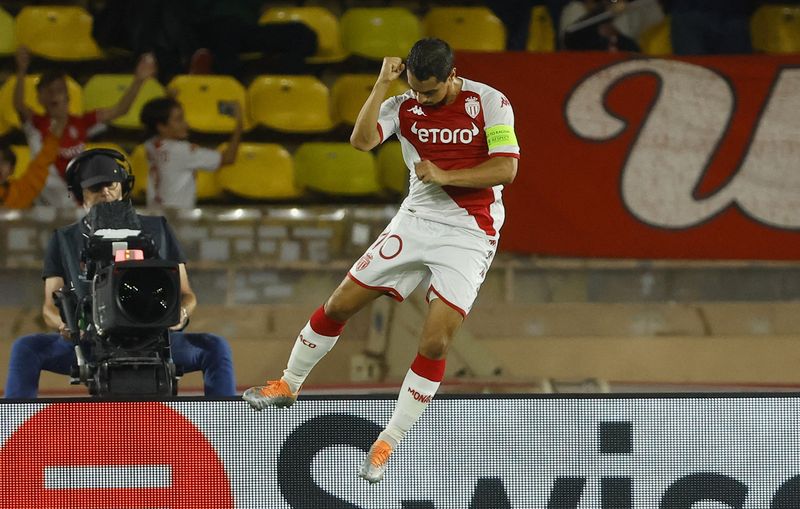 &copy; Reuters. Ben Yedder a inscrit un doublé lors de la victoire de Monaco./Photo prise le 6 octobre 2022/REUTERS/ERIC GAILLARD