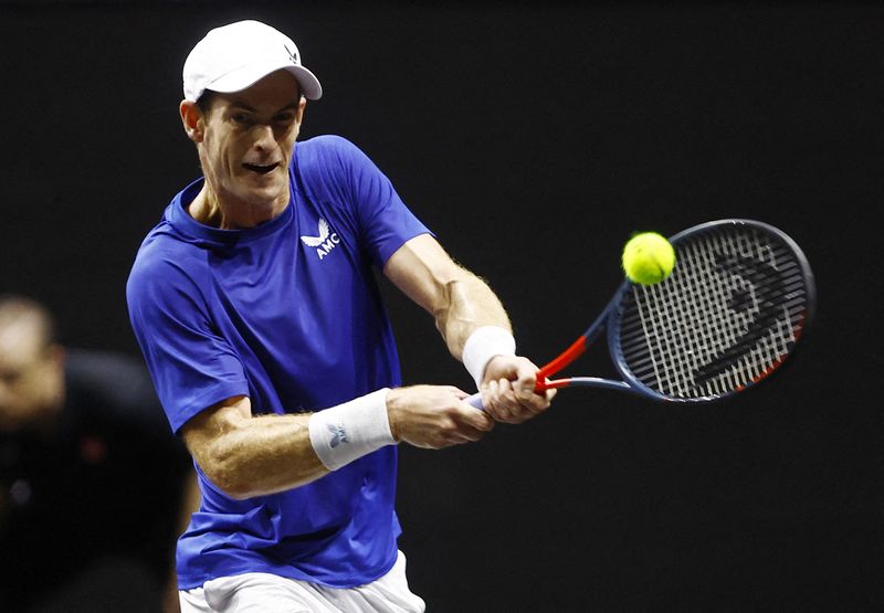 &copy; Reuters. Qualification d'Andy Murray pour le second tour du tournoi de Gijon./Photo prise le 23 septembre 2022/REUTERS/Andrew Boyers