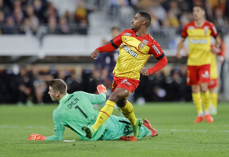 © Reuters. Wesley Said a marqué le seul but du match pour Lens./Photo prise le 15 octobre 2022/REUTERS/PASCAL ROSSIGNOL