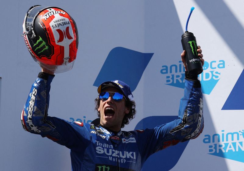 © Reuters. Alex Rins a signé son premier succès de la saison !/Photo prise le 16 octobre 2022/REUTERS/LOREN ELLIOTT