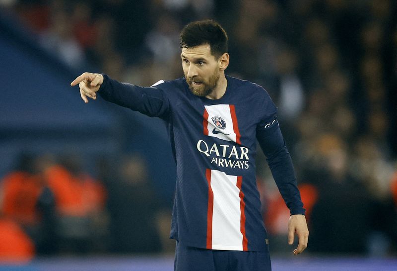 &copy; Reuters. Lionel Messi, ici face à l'Olympique de Marseille dimanche 16 octobre. /Photo prise le 16 octobre 2022/REUTERS/Stephane Mahe