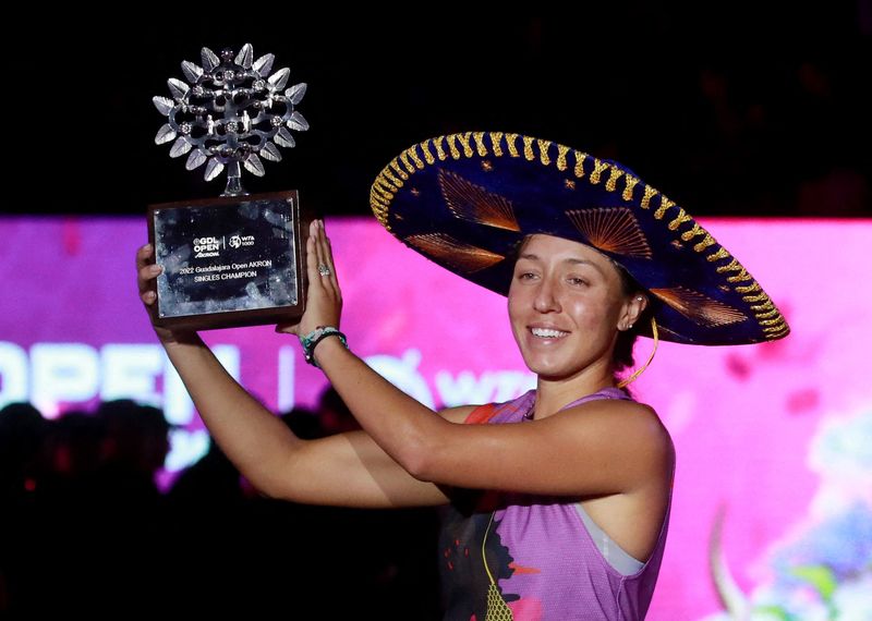 © Reuters. Jessica Pegula a remporté le deuxième titre en simples de sa carrière après celui de Washington en 2019. /Photo prise le 24 octobre 2022/REUTERS/Henry Romero