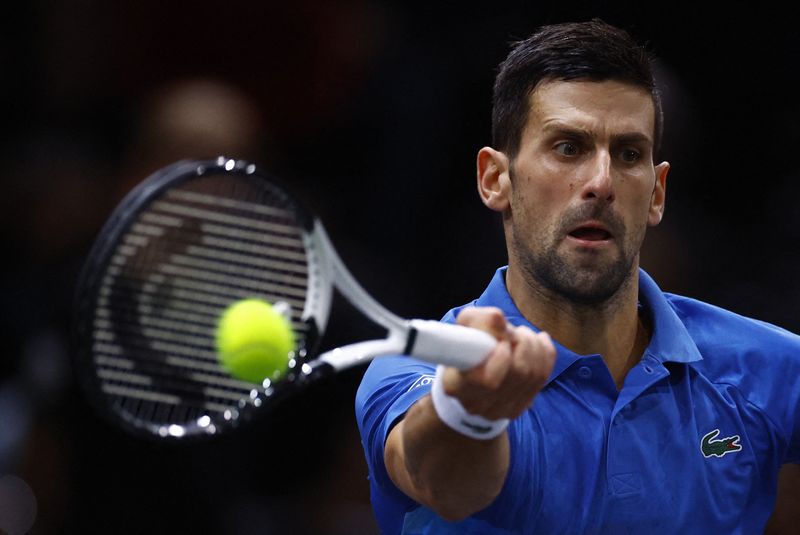 © Reuters. Novak Djokovic a une nouvelle fois affiché un niveau de jeu impressionnant !/Photo prise le 4 novembre 2022/REUTERS/CHRISTIAN HARTMANN