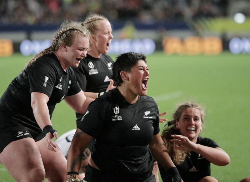 © Reuters. Comme lors de la dernière édition en 2017, la Nouvelle-Zélande s'est imposée face à l'Angleterre en finale du Mondial. /Photo prise le 12 novembre 2022/REUTERS/David  Rowland
