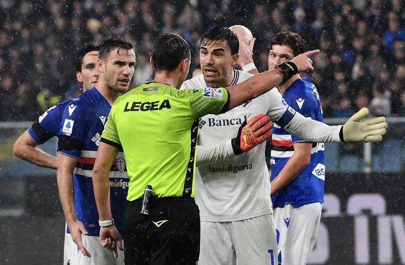 © Reuters. La Sampdoria n'a pas su renverser la tendance contre Naples. /Photo prise le 8 janvier 2023/REUTERS/Jennifer Lorenzini