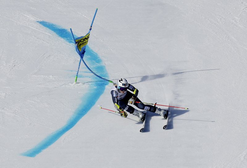 © Reuters. Ragnhild Mowinckel était l'une des favorites de l'épreuve. /Photo prise le 16 février 2023/REUTERS/Leonhard Foeger