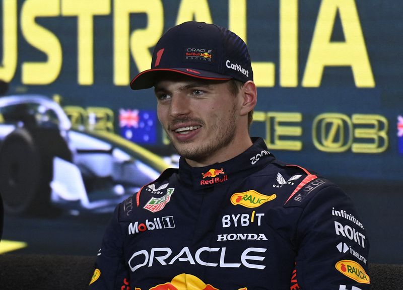 © Reuters. En décrochant sa 22e pôle, Max Verstappen a égalé Fernando Alonso.  /Photo prise le 1 avril 2023/REUTERS/Jaimi Joy