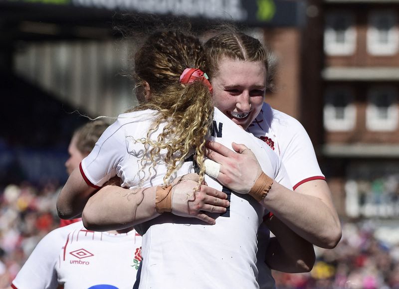 © Reuters. L'Angleterre a enchainé un 23e succès de suite dans le tournoi des VI Nations. /Photo prise le 15 avril 2023/REUTERS/Rebecca Naden