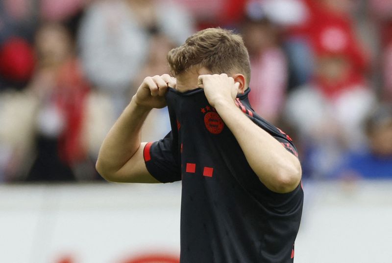 © Reuters. Le Bayern s'incline contre Mayence 3-1 et met en danger sa première place au classement. /Photo prise le 22 avril 2023/REUTERS/Heiko Becker