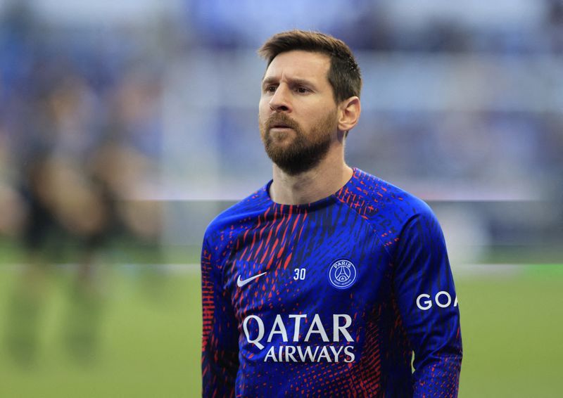 © Reuters. Le PSG a officiellement annoncé le départ de Leo Messi ce samedi 3 juin. /Photo prise le 27 mai 2023/REUTERS/Pascal Rossignol