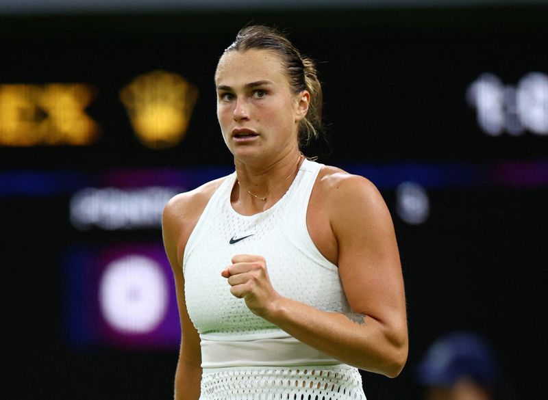 © Reuters. Résultats féminin de Wimbledon  /Photo prise le 4 juillet 2023/REUTERS/Toby Melville
