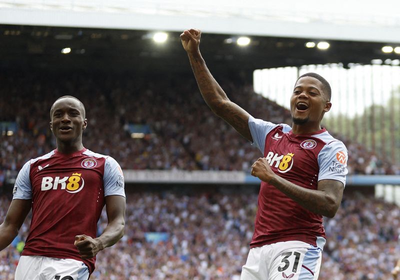 © Reuters. Aston Villa aura tiré 13 fois au but lors de la partie. /Photo prise le 20 août 2023/REUTERS/Peter Cziborra