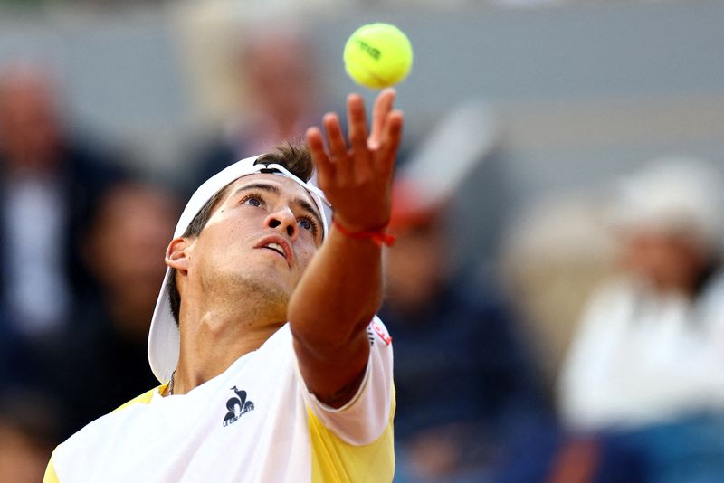© Reuters. C'est le 4ème tournoi sur le circuit ATP que remporte Baez. /Photo prise le 30 mai 2023/REUTERS/Lisi Niesner