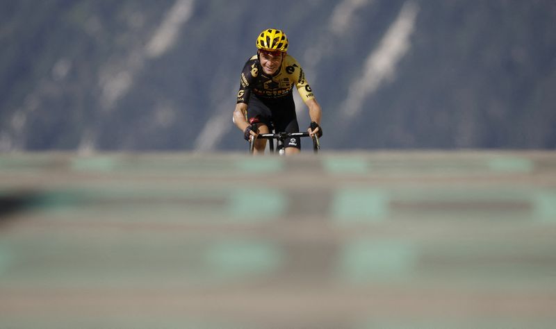 © Reuters.   Sepp Kuss nouveau leader de la Vuelta. /Photo prise le 19 juillet 2023/REUTERS/Stephane Mahe