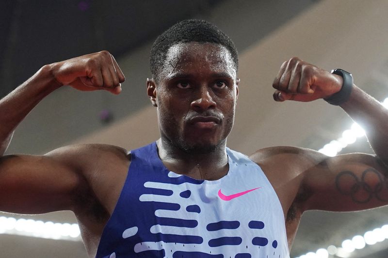 &copy; Reuters. Coleman a été champion du monde du 100m en 2019. /Photo prise le 2 septembre 2023/REUTERS/ALY SONG