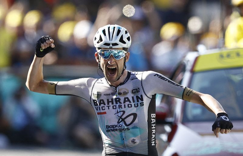 &copy; Reuters. Wout Poels remporte la deuxième victoire de sa carrière sur le Tour d'Espagne./Photo prise le 16 juillet 2023/REUTERS/Stephane Mahe