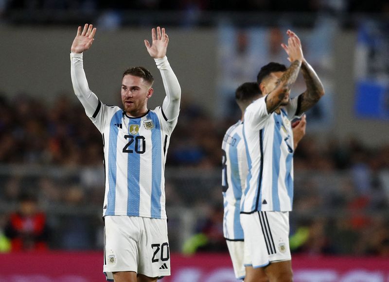 &copy; Reuters. L'Argentine n'a toujours pas concédé de but. /Photo prise le 13 octobre 2023/REUTERS/Agustin Marcarian